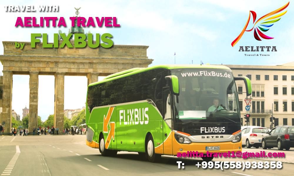 იმგზავრეთ კომფორტულად! Aelitta Travel - FLIXBUS-ის ოფიციალური გაყიდვების აგენტი