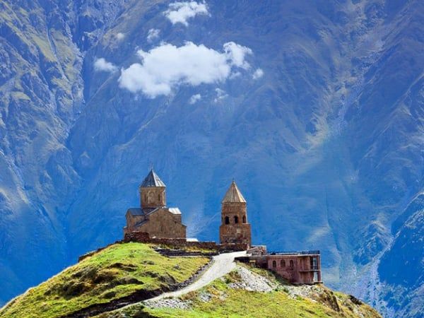 Kazbegi, Gergeti, Arsha Waterfall