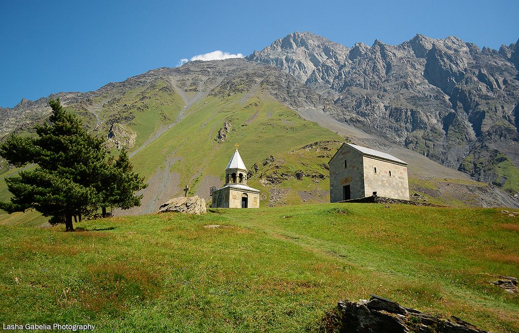 Gergeti Trinity and Elia Monastery